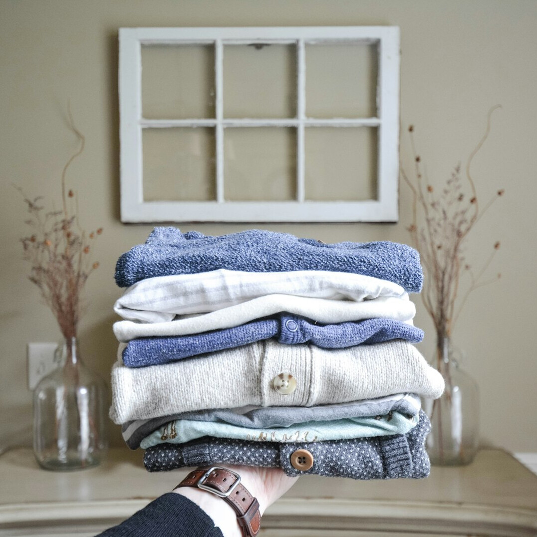 organized cleaning closet